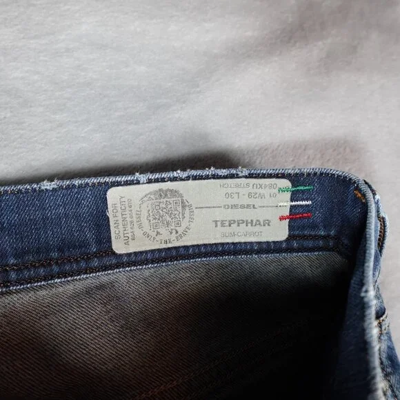 Diesel Men's Skinny Jeans - Blue - Picture 8 of 15